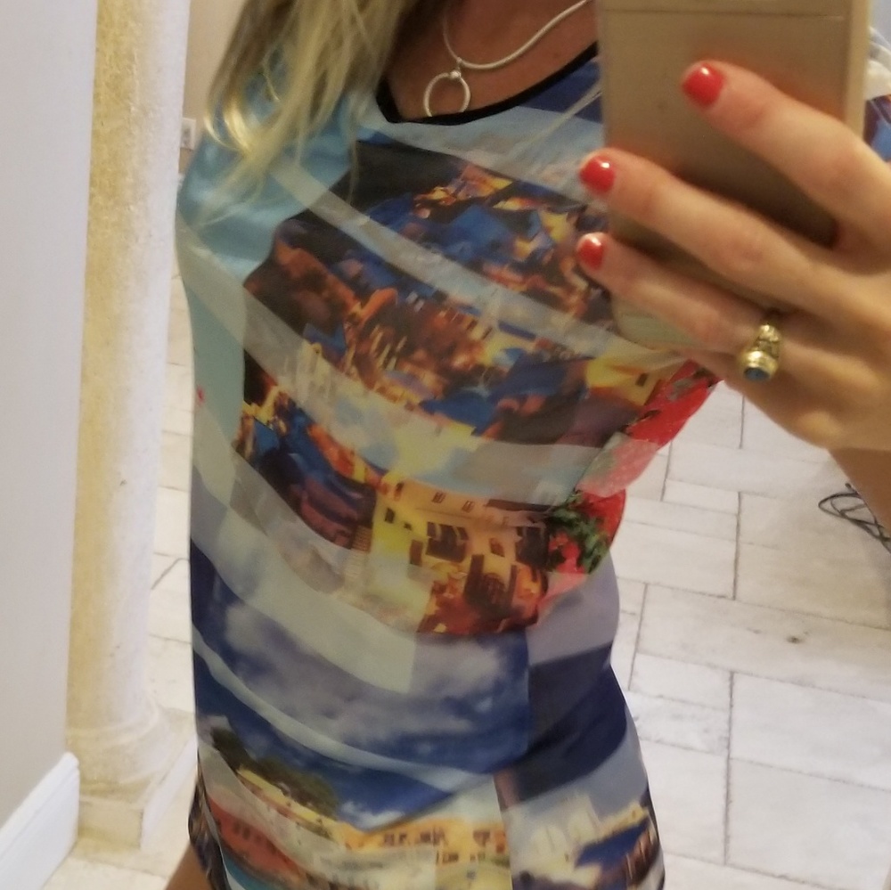 Two layer print Style&Co. Top